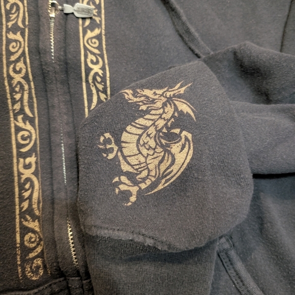 VTG Dark Souls Promo Full Zip Hoodie Mens S-M? Gray Video Games - Picture 6 of 8